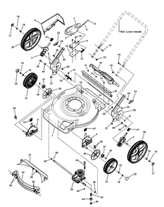 Deck Assembly (Hi-Wheel) Diagram and Parts List for 7800694-EBTP22675HW 2010 Briggs and Stratton Lawn Mower